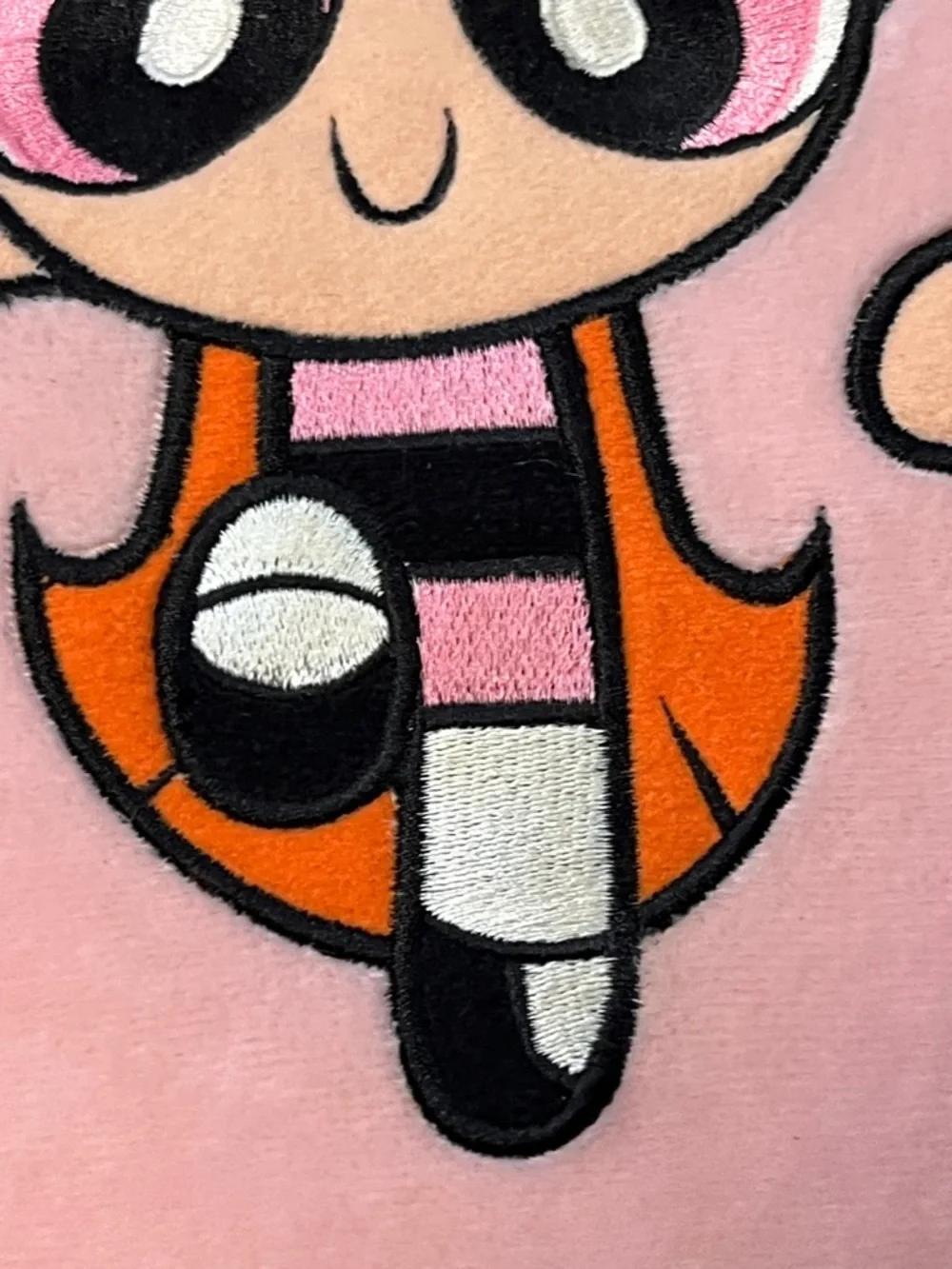 Powerpuff Girls Warner Bros Studio Store  2000 Pink Plush Heart Shaped Pillow